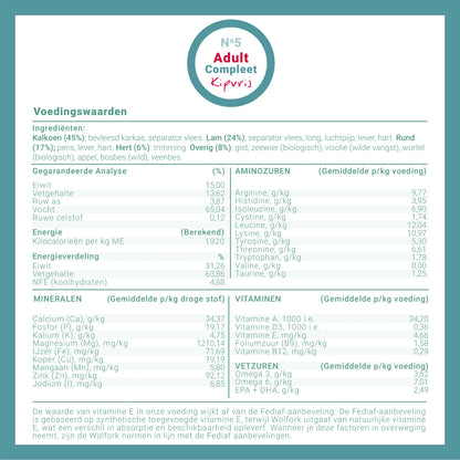 №5 Adult Compleet | Kipvrij