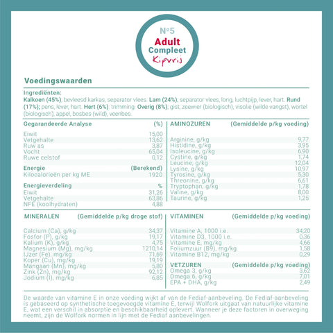 №5 Adult Compleet | Kipvrij