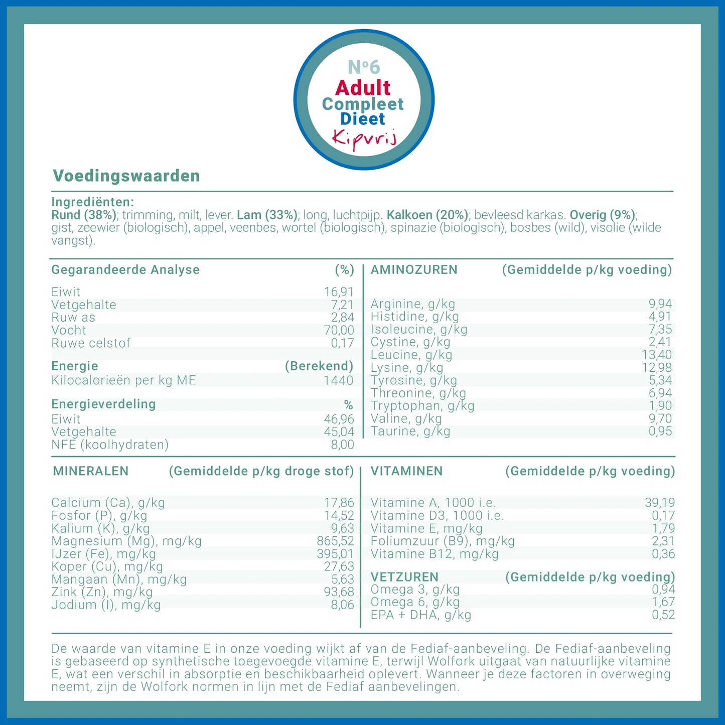№6 Adult Dieet Compleet | Kipvrij