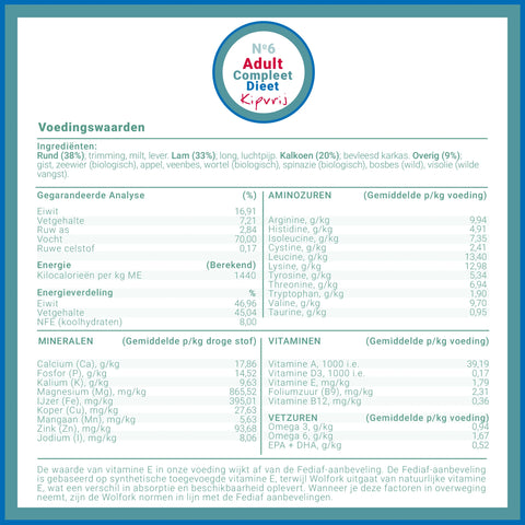 №6 Adult Dieet Compleet | Kipvrij
