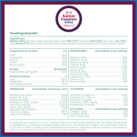 №9 Senior Diet Complete | Chicken-Free