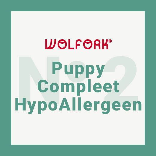 4 zakken x 2,1 kg Nr. 2 Puppy Compleet HypoAllergeen
